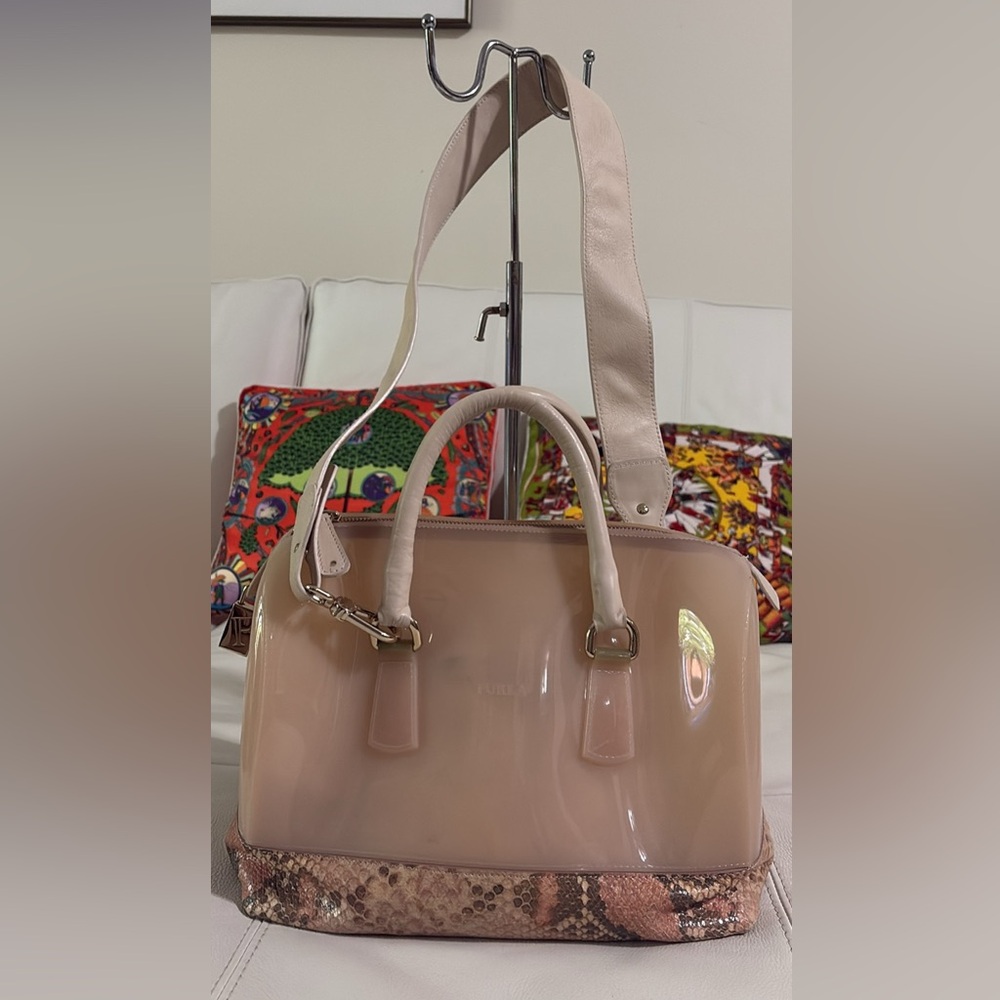 Furla Rubber Candy Croco Satchel